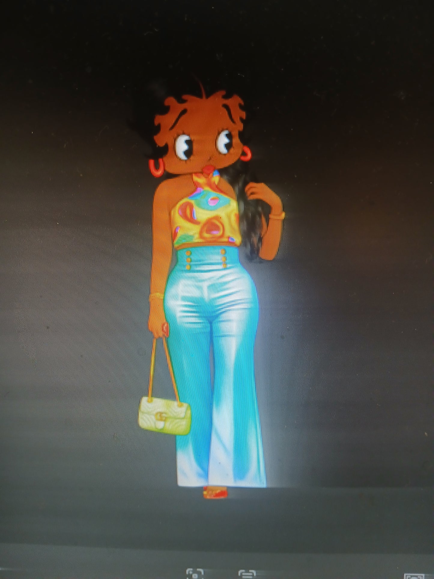 Betty Boop in Multi colored Halter Tee Shirts