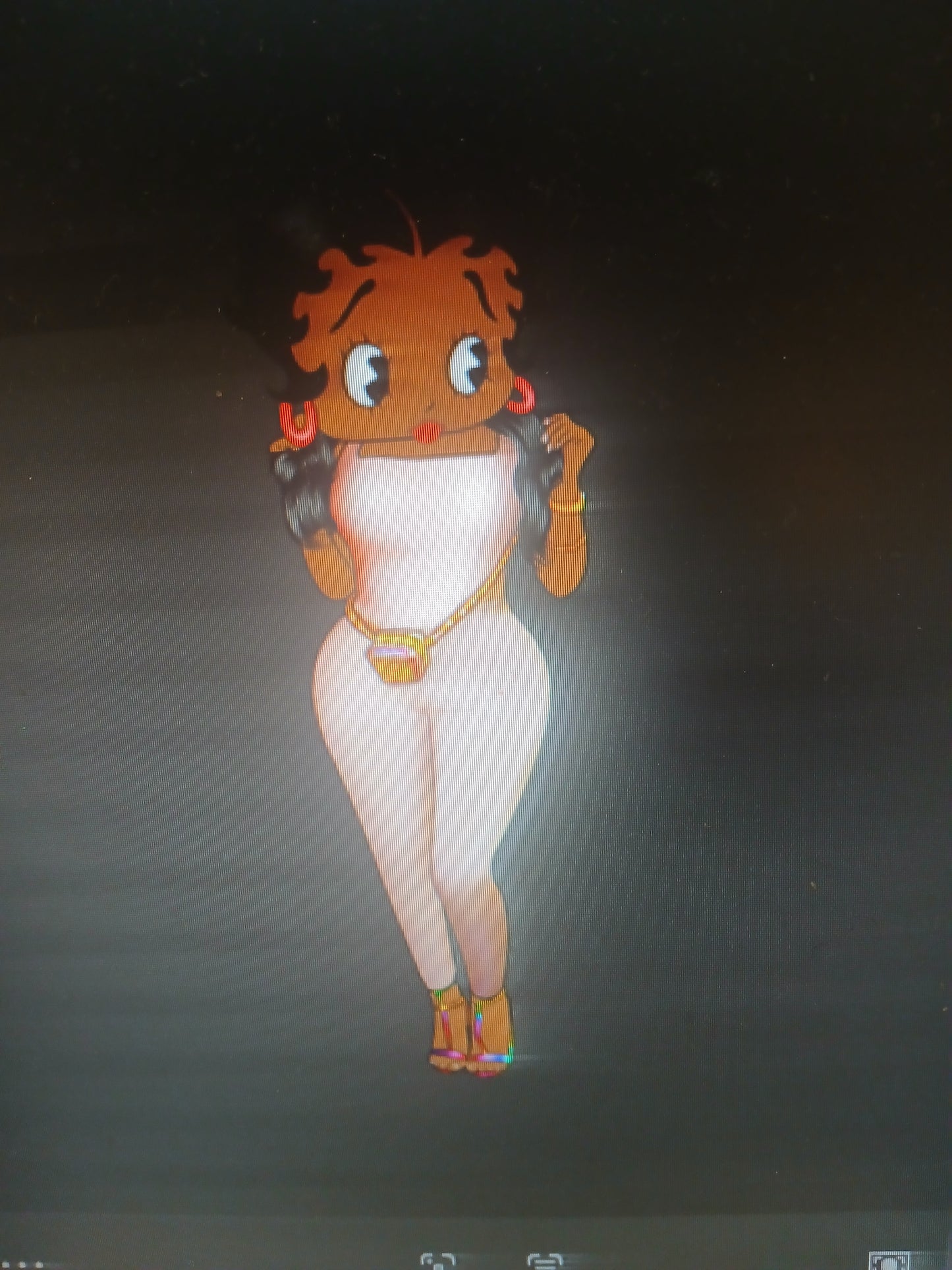 Betty Boop in Peach Jumpsuit Tee Shirt