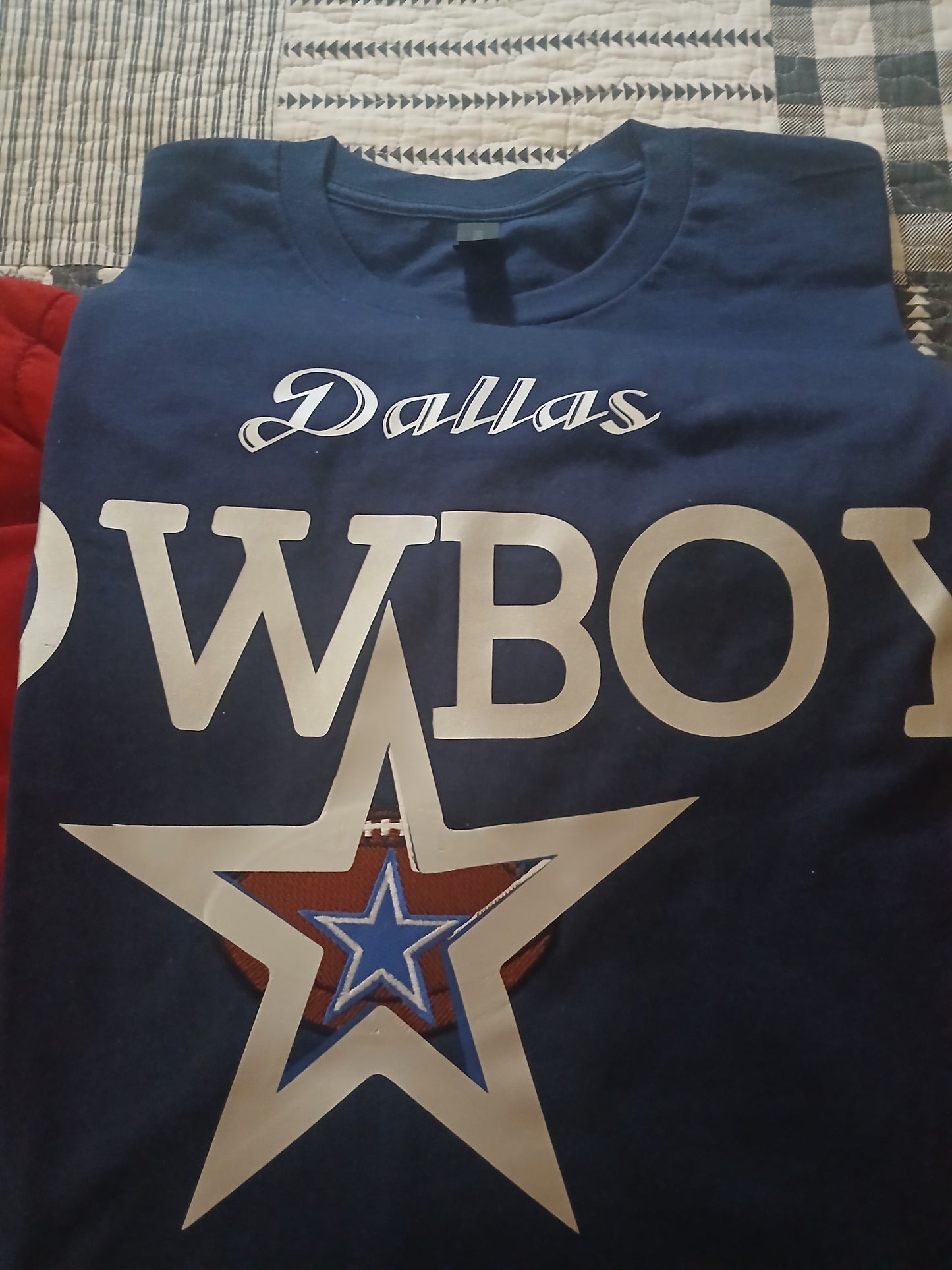 Cowboys Tee Shirt with Star short or long sleeve