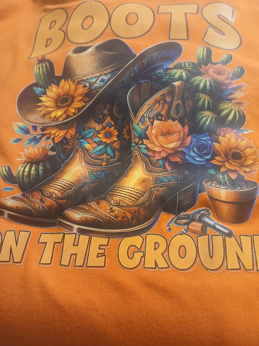 Boots on The Ground Orange/Brown