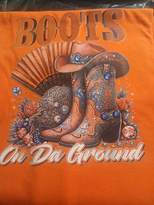 Boots On da Ground Orange/Blue
