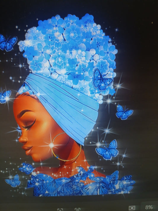 Black Queen in Blue