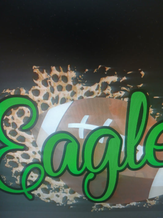 Eagles Leopard Football Tee Shirts