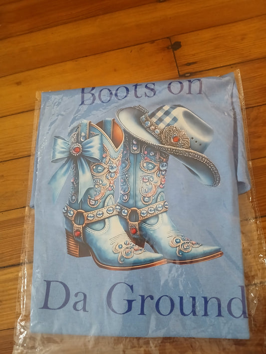 Boots on Da Ground(Blue Boots)